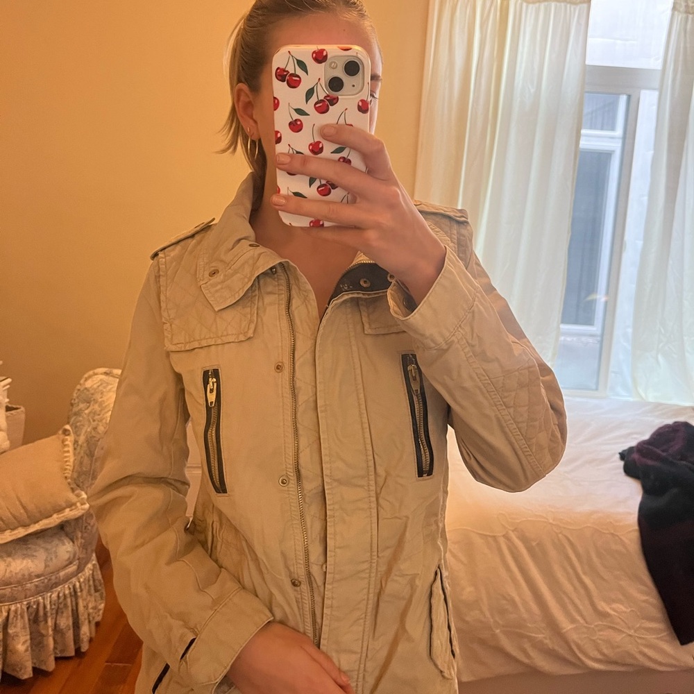 Women’s Tan Cargo Jacket
